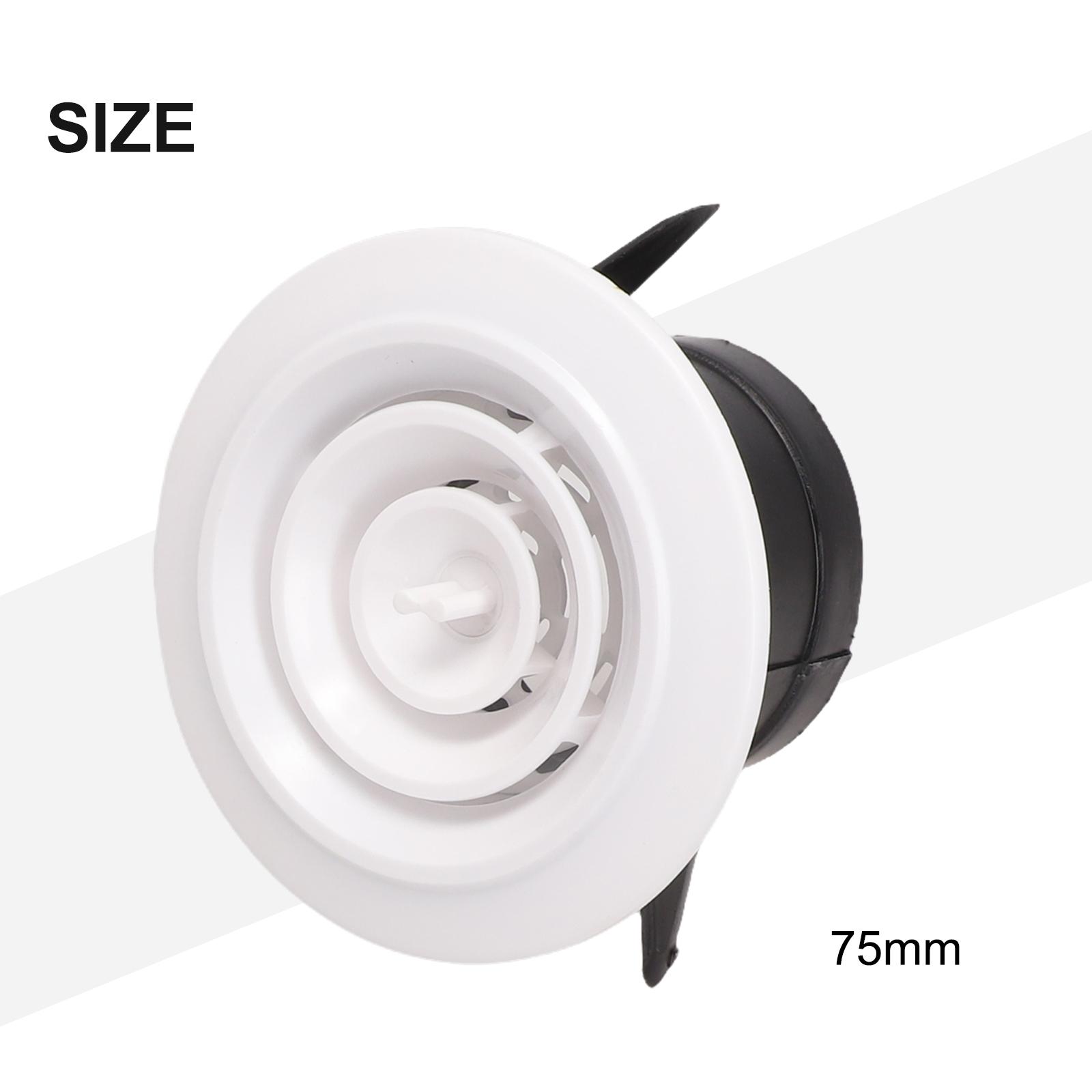 

75-200mm Wall Interior Vent ABS Ventilation Grille Vent Cover Adjustable Air Vent Plastic Vent Air Conditioning Exhaust Outlet