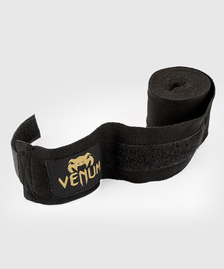 Venum Boxing Wraps - Black/Gold Bandages 2.5m