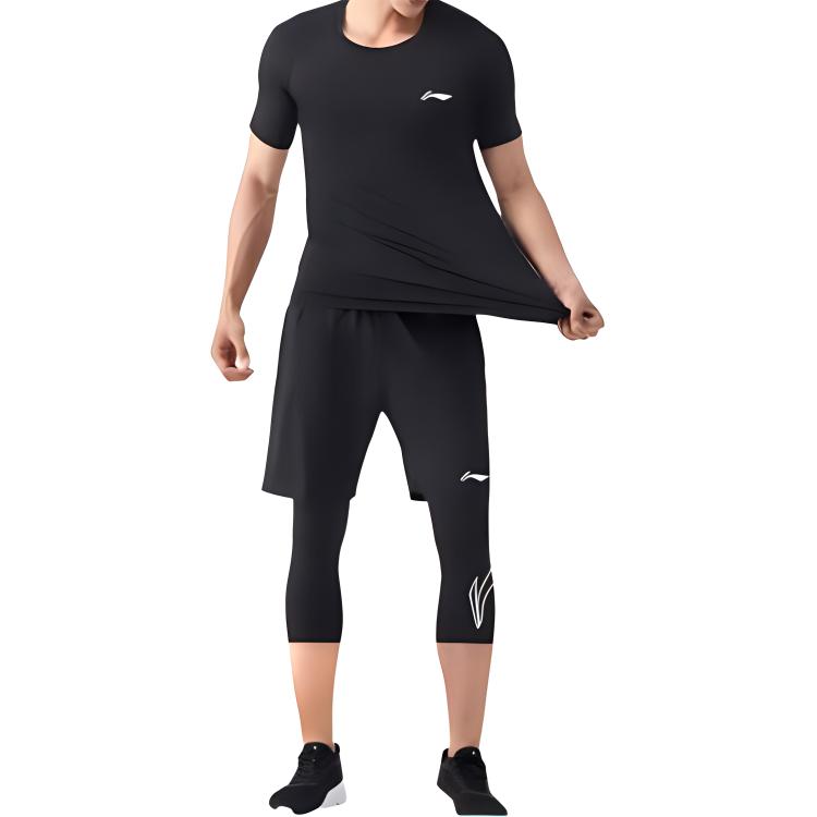 Li Ning Casual Sportswear Men's Crew Neck Moderate YWBU078-1