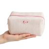 Roses Print Cosmetic Bag Zipper Closure Stylish Storage Bags Portable Organizer for Shopping And Outdoor Family Outings