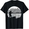 Funny Bigfoot Fishing Cool Sasquatch Fly Fishing Fisherman T Shirt