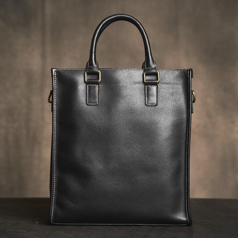 

Genuine Leather Handbag Vintage Large-Capacity Briefcase Business Man Cowhide Briefcase Leather Business Trip Computer Bag