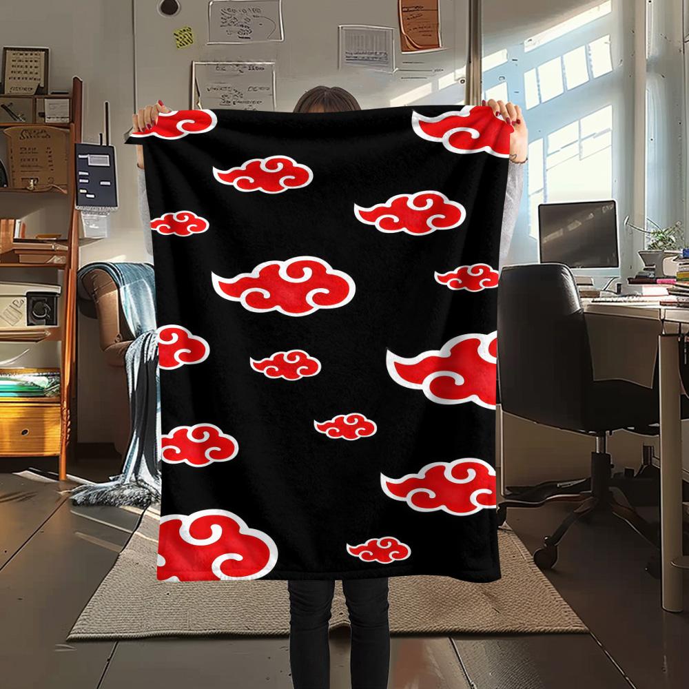 1PC Naruto Patterned Flannel Blanket Suitable For All Seasons For Home Decor Warmth And Comfort Gifts Holiday Present