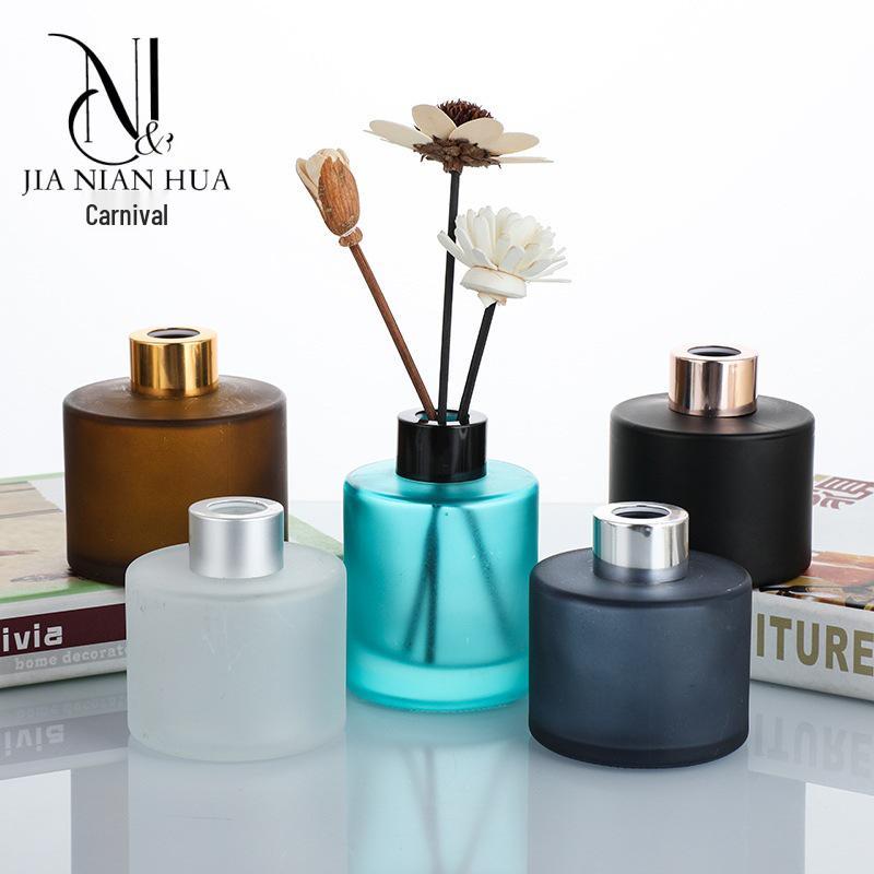 Flameless Colored Spray Aroma Glass Bottle - Cylindrical Home Decor Clear Set;100ml