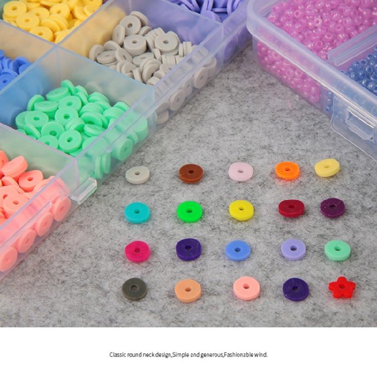 24 Stil-Tonperlen für die Herstellung von Armbändern, flache runde Tonperlen für Mädchen und Frauen, DIY-Schmuck, Armband- und Halskettenherstellung