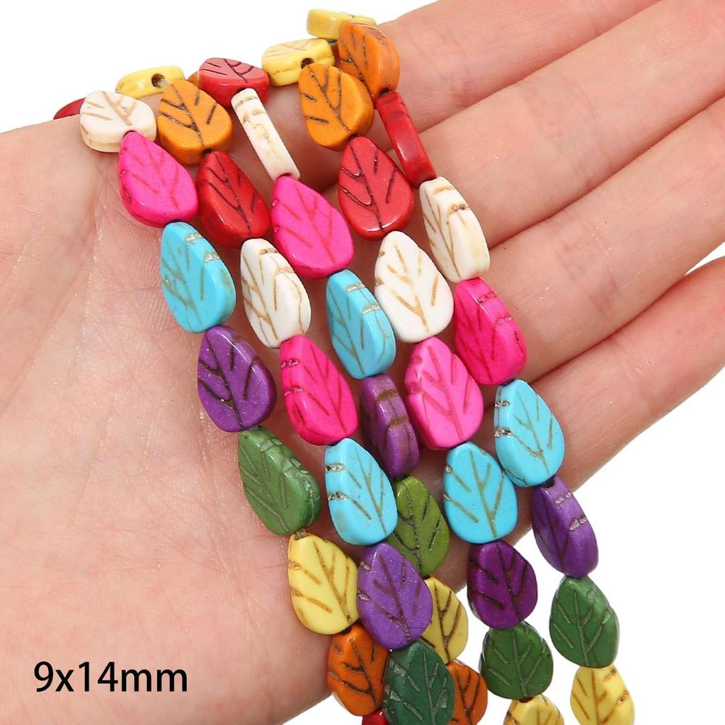 Synthetic Colour Turquoise Various Shapes of Colour Beads For Handmade Bracelet Necklace Keychain DIY Craft Jewelry Making Accessories