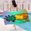 1pc Microfiber Beach Scarf - Pineapple Design Lightweight Quick-Dry Oversized Towel, Soft Durable Large Bath Towel for Travel,