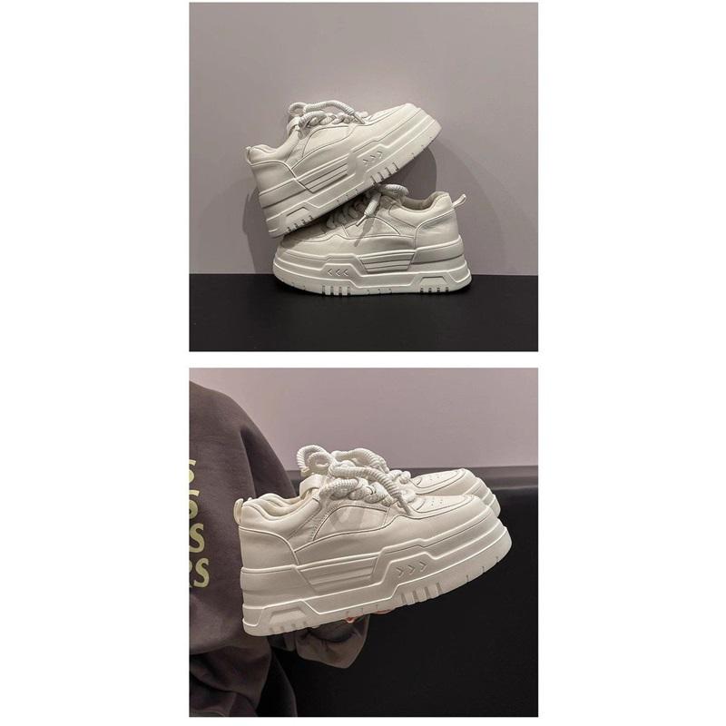  Women's Chunky Sole Forrest Gump Shoes Platform Casual Lace Up Sneakers