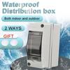 Coffret électrique étanche - AIMOONSA - 2 voies - IP65 - ABS+PC ignifuge - Couvercle transparent