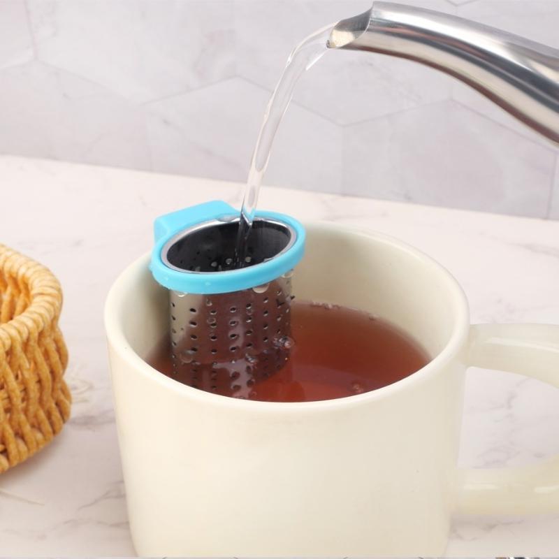 Hanging Tea Infuser Clip Food Grade Stainless Steel Tea Strainer Easy Clean for Home Daily Tea Making Use