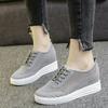 Fashion Lace Up Shallow Mouth Casual Walking Shoes Spring and Autumn New Round Toe Thick Sole Breathable Sports Shoes for Women