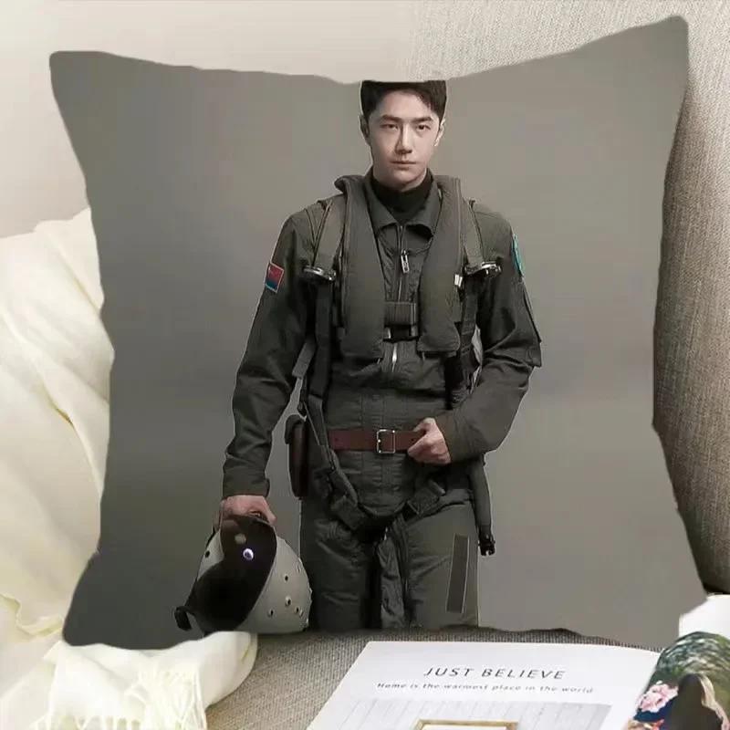 Wang Yibo Yebo Poster Double-sided Printed Pillowcase China Movie Born To Fly Lei Yu Drama Stills Home Car Decor Cushion Cover