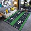 Airplane Runway Pattern Carpet Suitable As a Non-slip Mat for the Living Room or Bedroom Sofa