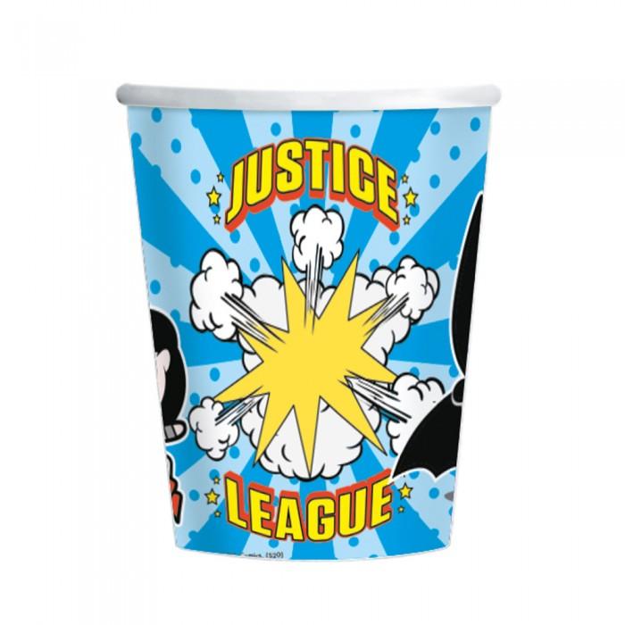 Justice League Papírový pohár na párty (Balení po 8)