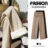 Maternity Pants Autumn and Winter Wear European Cotton Lint Wide-leg Pants Loose Large Size Casual Support Long Leggings Spring and Autumn Winter Wear