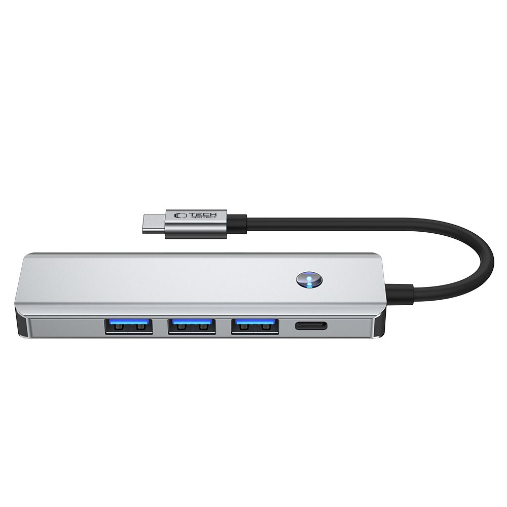 Tech-Protect Hb01 Hub Adapter 5In1 Type-C + Usb3.0 + Hdmi 4K 60Hz + Pd100W Space Grey