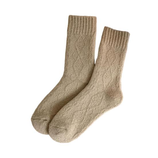 Winter Fleece Lined Crew Socks for Women Cozy Soft Warm Thick Floor Socks Thermal Boot Socks for Cold Weather
