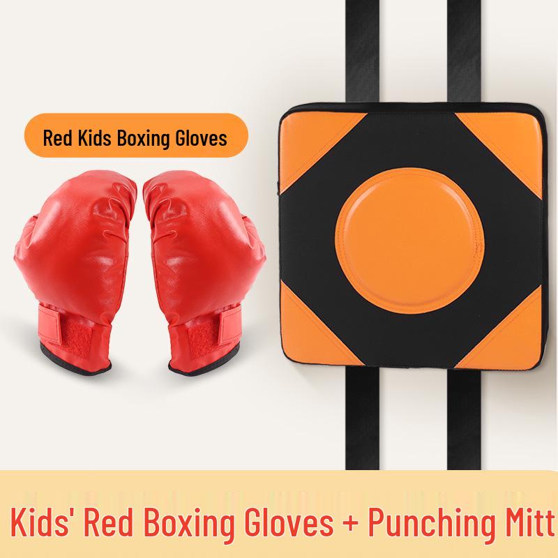 Wall-Mounted Punching Bag: No Drill Needed, Home Use, Adult Boxing Gloves & Combat Sanda Training Equipment