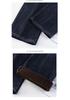 Womens' 2025 Winter Plus Size Fleece-Lined High-Waisted Straight Leg Jeans