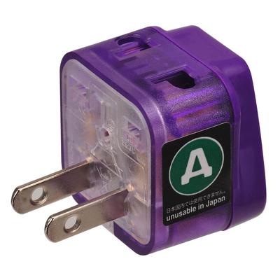 Overseas Travel Socket Conversion Adapter Plug Eleplug W A Type 10A 250V Exception Approved Product Road Warrior RWG-D001 (Female Side) 2-Piece