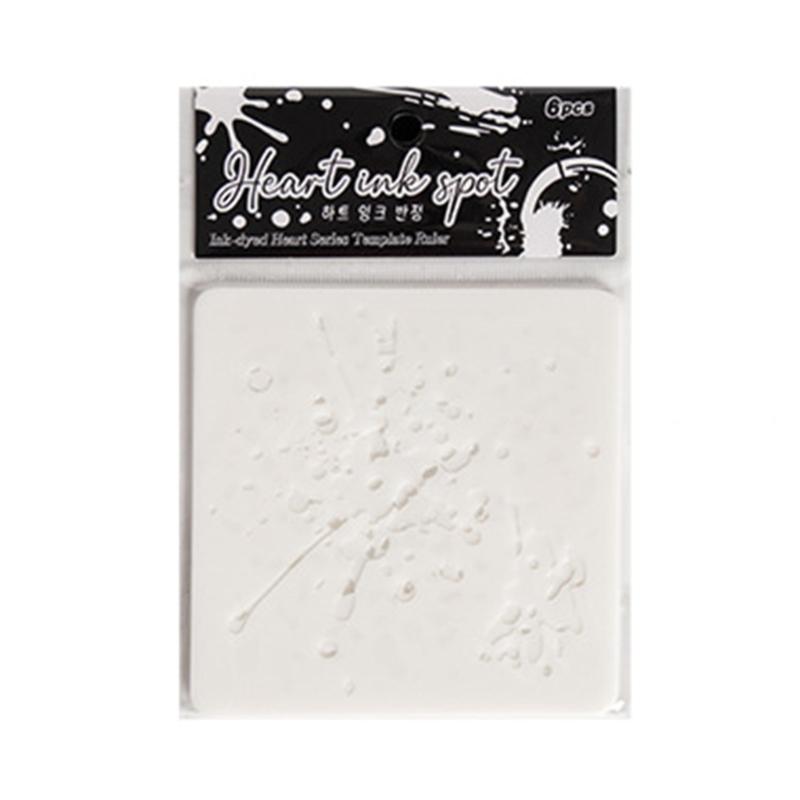 

6 Pcs Heart Drawing Templates Ink Dots Stencils Art and Craft Stencils For Classroom Activities And Crafting