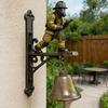 Firefighter Tribute Decorative Doorbell, Resin Wall Hanging Ornament, Indoor And Outdoor Universal Home Decoration, Memorial Gift For Firefighters