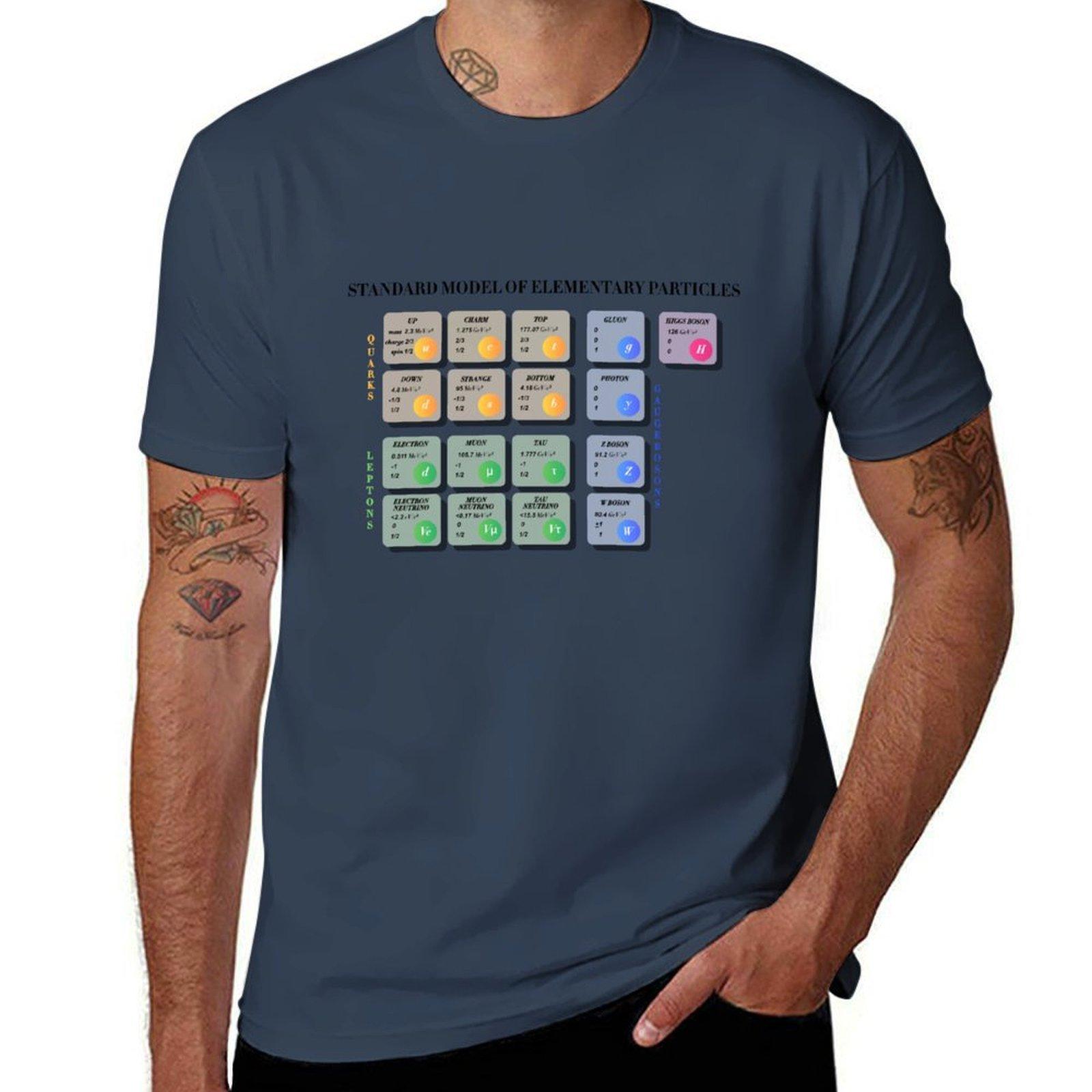 Standard Model Of Particle Physics TShirt Utility Work Short Sleeve Top S