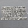 ZDVK6 4X4 FABIA KAMIQ KAROQ KODIAQ OCTAVIA RAPID SUPERB YETI skoda letter logo car stickers for Skoda series refit trunk accessories