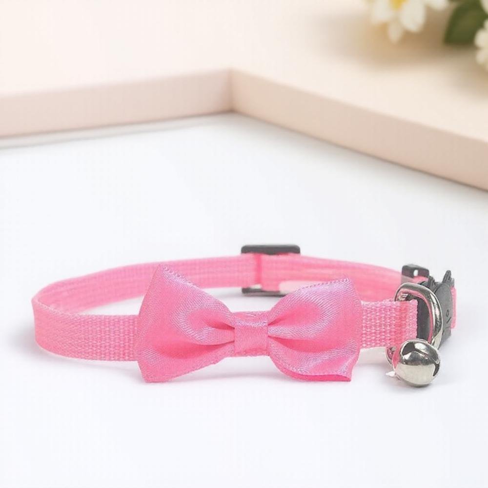 Nylon Cat Collar with Bow Tie and Bell Stylish Pet Supplies Jewelry for Your Furry Friend Adjustable Cat Accessories