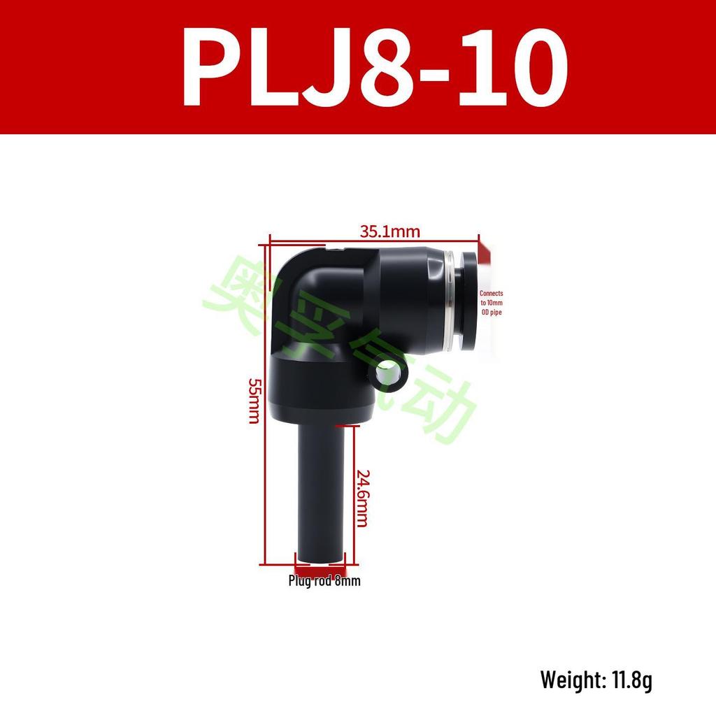 Elbow Pipe Plug Reducer Bush PGJ6-4 8-6 12-6 16-10 Blue-Black-White Male-Female
