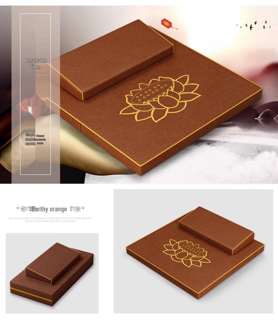 Zazen Buddha Meditation Mat: Coconut Palm Kneeling Mat for Worship and Home Sitting Practice.