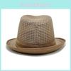 Classic Gentlemen Sun Hat With Breathable Mesh Sunshade For Summer Wear