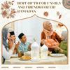Hollow Pattern Moroccan Night Light Soft LED Light Masjid Lantern Moon LED Lamp  Eid Mubarak