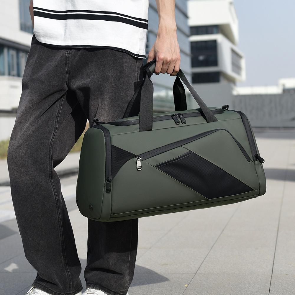 Men's Independent Shoe Pocket Single-shoulder Handbag, Lightweight Outdoor Multi-functional Travel, Large-capacity Fitness Bag