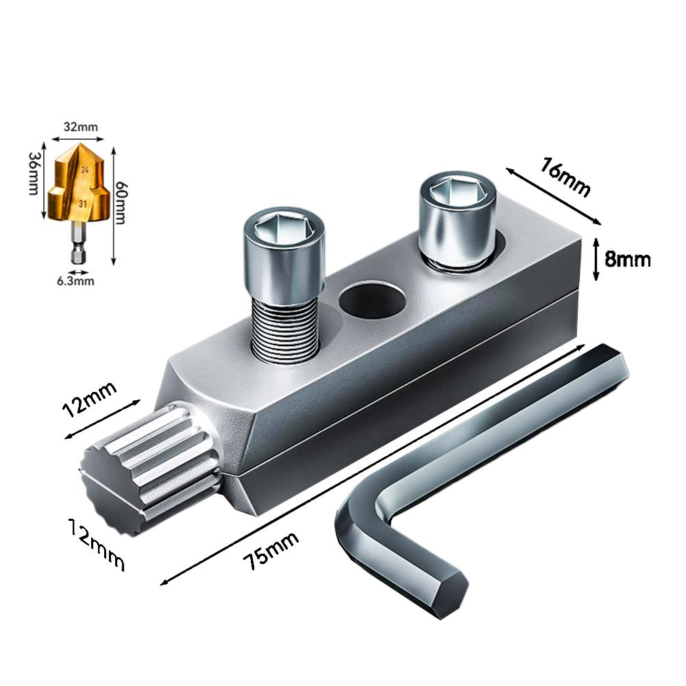 

Quick Extract Broken Pipes Tool Extractor Angle Valve Extractor Compatible With 25MM Wires Heavy-Duty Performance