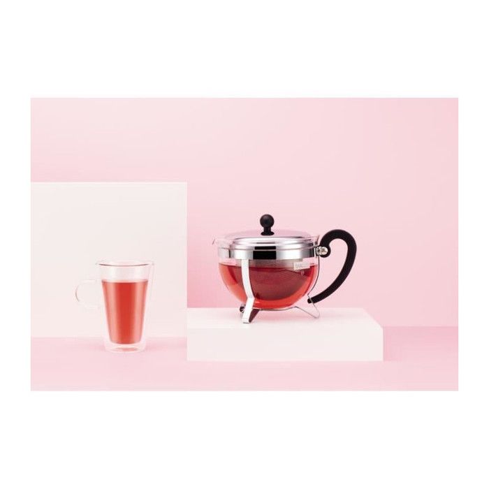 Théière - BODUM - Chamboard - Tamis en inox - 1.3 l - Brillant