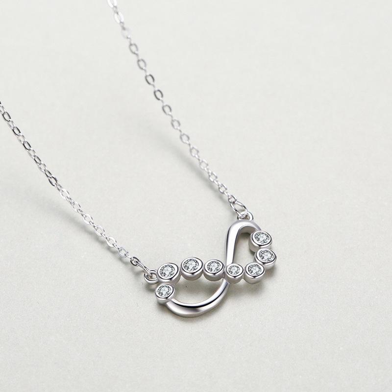Tancise S925 Sterling Silver Luxury Personality Pendant Necklace Women's Classic Tide Necklace Necklace Party Gift