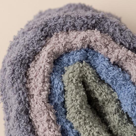 Women's Fuzzy Coral Fleece Slipper Socks Thick Cozy Soft Warm Home Floor Socks Winter Thermal Sleep Socks