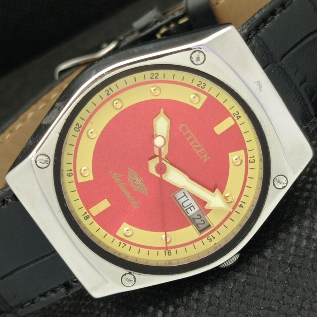 

Б/У ВИНТАЖНЫЕ ЧАСЫ CITIZEN AUTOMATIC 8200 ЯПОНИЯ МУЖСКИЕ ДЕНЬ/ДАТА КРАСНЫЕ ЧАСЫ 587a-a308397-2 SKU587a-a308397