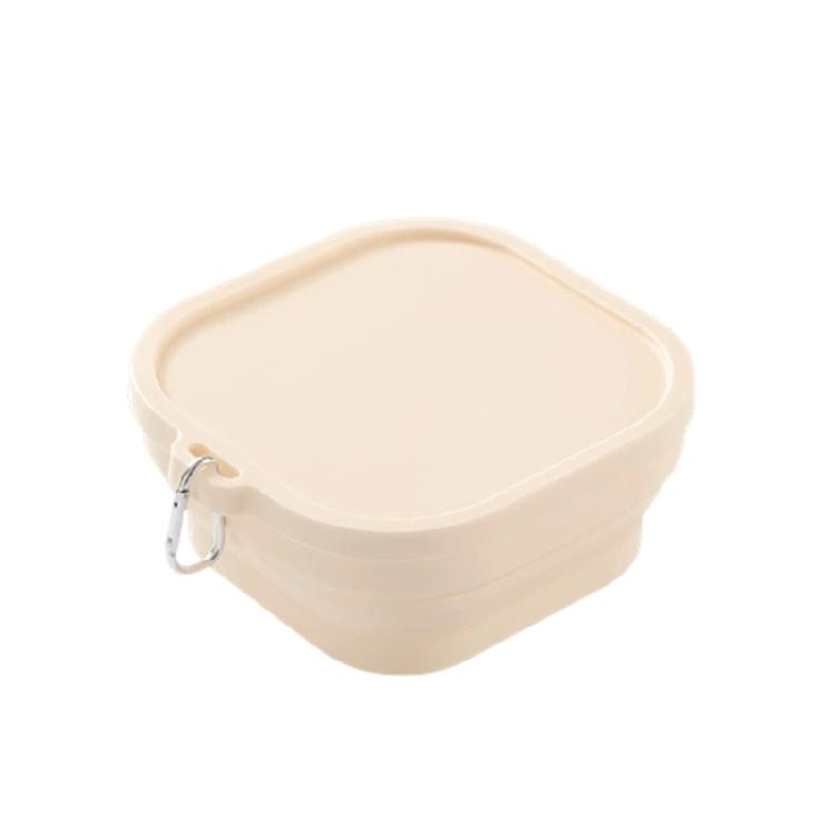 Adjustable Silicones Meal Box Foldable For Backpacks Purse Lunch Bags Freezers Safe And Nontoxic Materials