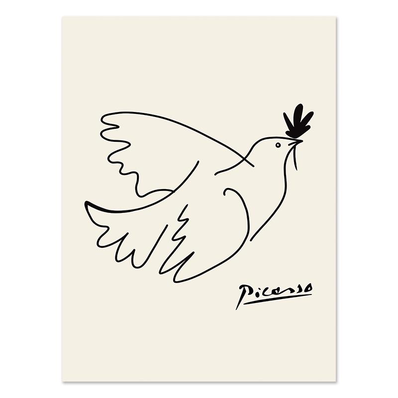 Van Gogh Matisse Picasso William Poster Drucke Raumdekoration Abstrakte Leinwandmalerei Blumenwandkunst für Wohnzimmer Wohnkultur