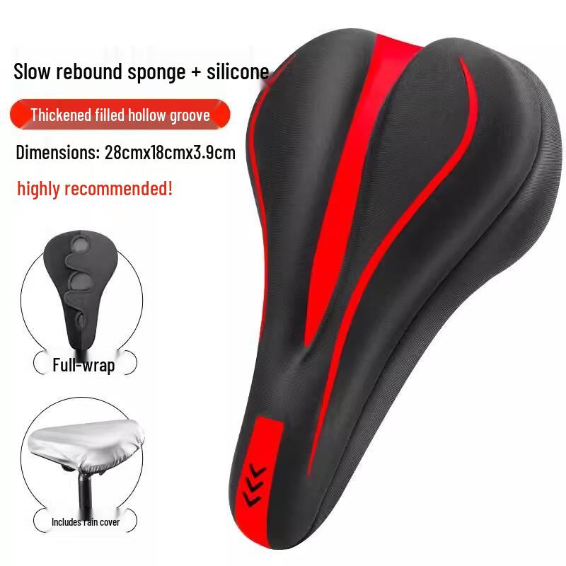 Silicone Gel Thickened Bicycle Seat Cushion Cover One Size