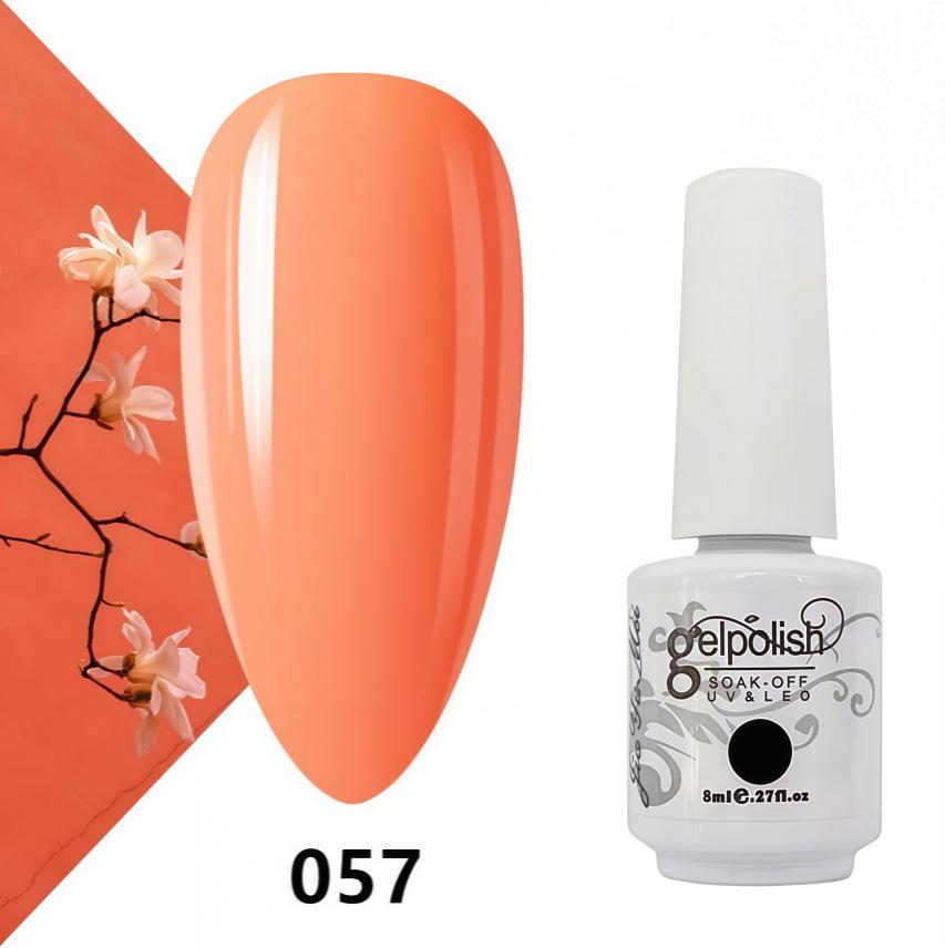 Amber Gel Polish Set: Gel Polish Manicure Kit with Whitening, Base Coat, and Sealer.