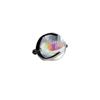 F136 Titanium Alloy 14g Iridescent Glass Spike Tongue Stud with Internal Thread