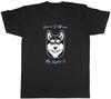 Pet Dog Lover Mens T-Shirt Home Is Where My Husky Is Tee Gift