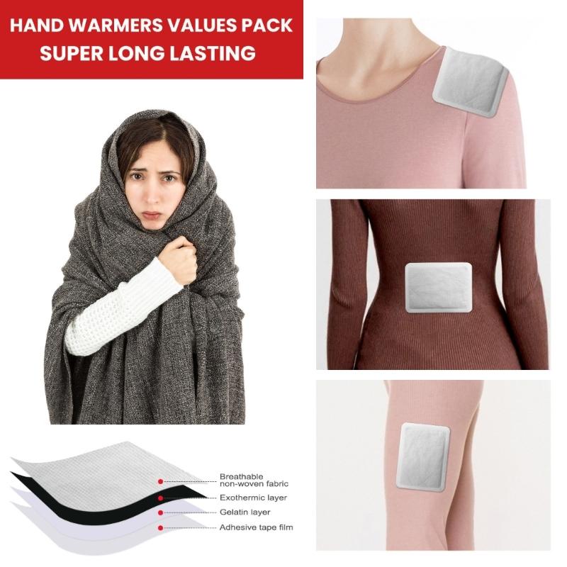 1 Box Self Hot Sticker Mat Body Warmers Pastes Stick Lasting Heating Patches Winter Keep Hand Leg Foot Warm Pastes Pads