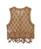 PENFIELD Western Color Block Point Knit Vest Cardigan Brown_Fs2Ne67F