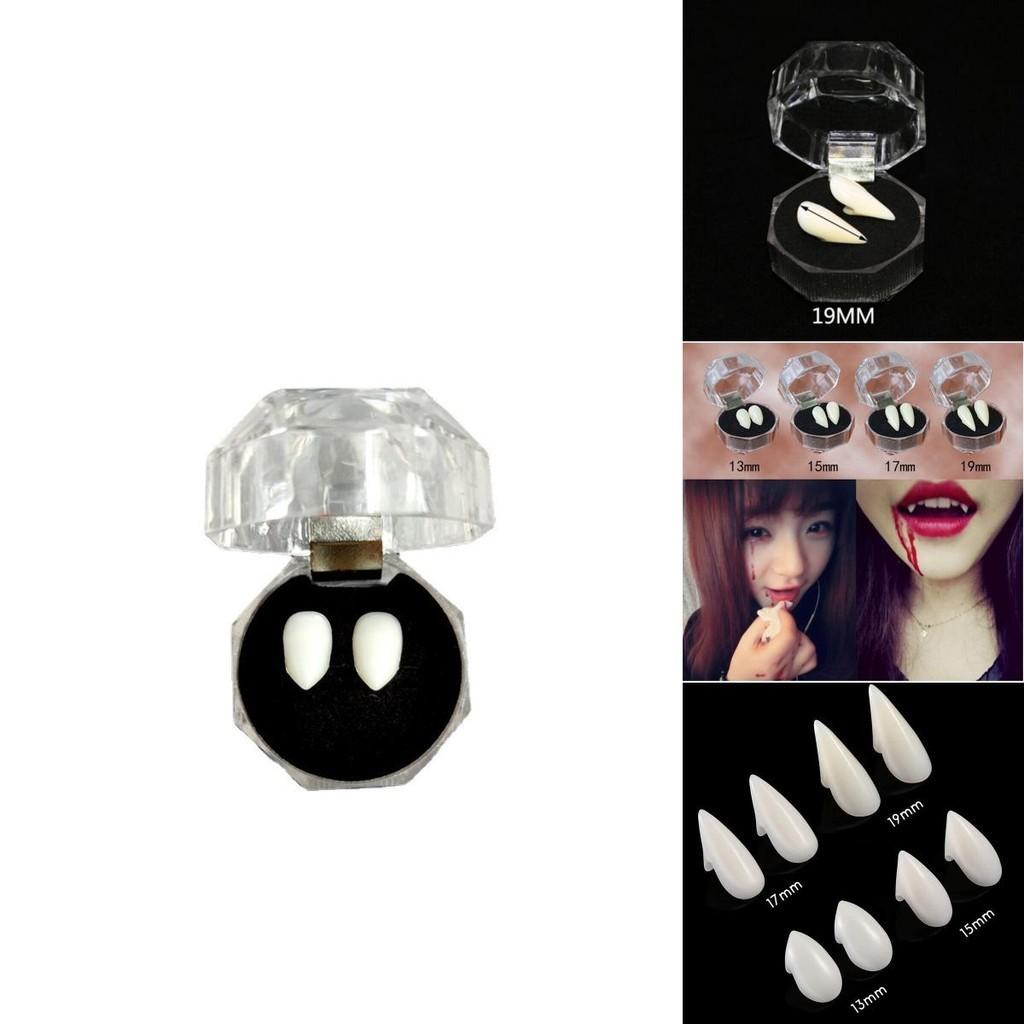 Halloween Party Cosplay Dentures With Solid Adhesive And Optional Custom Fang Sizes