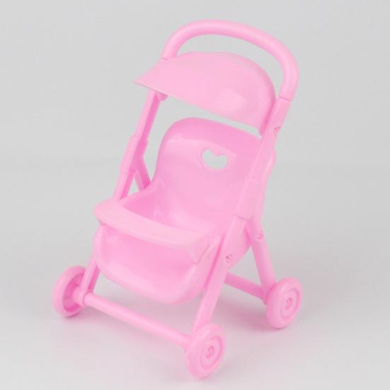 Simulation Baby Trolley Anti-deformed Creative Plastic Baby Pink Doll Stroller Shooting