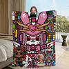 fashion Cartoon cute Blankets Flannel warm comfort T-tokidoki soft plush blanket for sofa living room office bedroom travel gift